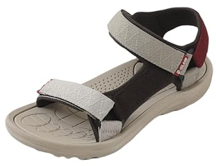 R-ISLAND Sportsandaler för män, vuxna, vattentäta, öppna tå sandaler, sommarsandaler, sport, vandring., khaki, 45 EU