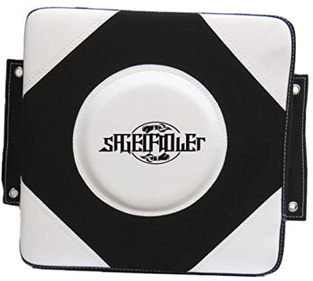 SM SunniMix Wand Schlagkissen Schlagpolster Punch Pad Boxpratzen Trittkissen für Boxen Kickboxen Kampfsport - Schwarz Weiß, L