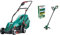 Bosch Rotak 34R Electric Lawnmower (1300 W, Cutting width: 34 cm, In carton packaging) & Bosch Electric Grass Trimmer EasyGrassCut 23 (280 Watt, cutting diameter 23 cm, in carton packaging)