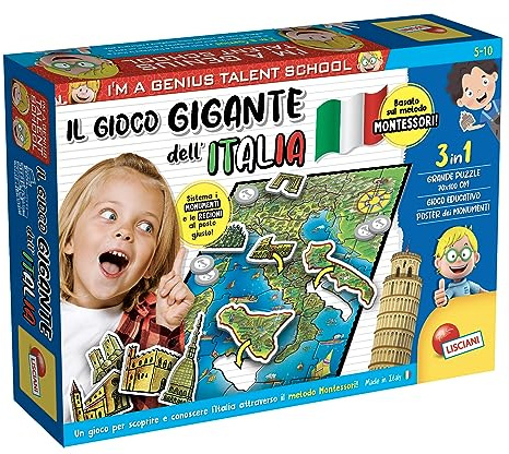 Liscianigiochi- I'm A Genius Il Gioco Gigante DELL'ITALIA, 102617