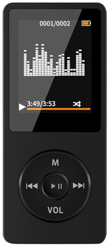 Reproductor MP4 con Bluetooth, Reproductor de Música MP4 Portátil con Tarjeta de Memoria 32G, Pantalla Táctil Reproductor de Música Digital con Sonido HiFi sin Pérdidas para