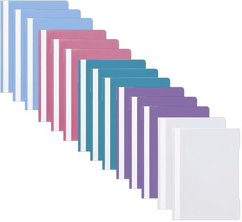 Papiertiger Schnellhefter Marke Brunnen PP für Schule und Büro (Schulqualität, Pastell, 14er Pack)