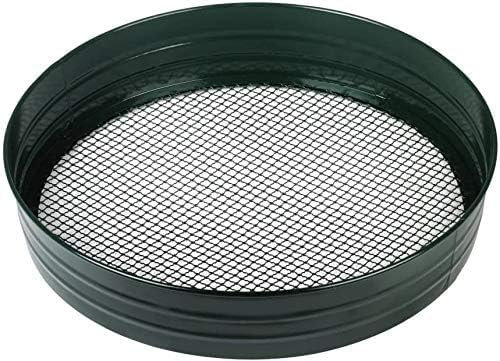 Unibos | Metal Riddle/Sieve Mesh, Garden Sieve, 3 in 1 Metal Soil Sieve with Interchangeable Mesh, Sizes 3/6/12mm, Garden Riddle, Perfect Gardening Tool for Sifting Soil (10mm Hole)