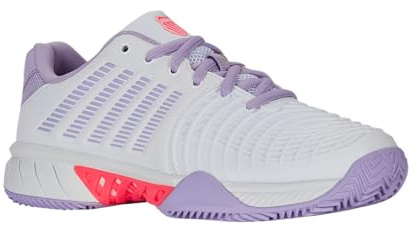 K-Swiss Women's Express Light 3 Tenis Shoe, Wht Orchidpetal Nblaze, 38 EU