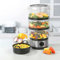 Electric 3-tier Steamer and Rice Bowl | 60 minute timer 7-5-litre capacity 500w