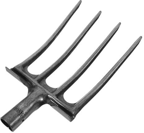 VINTORKY Tête De Fourche à De Rechange Fourche Large pour Chevaux Remplacement Manche Râteau Dents Sol Jardinage