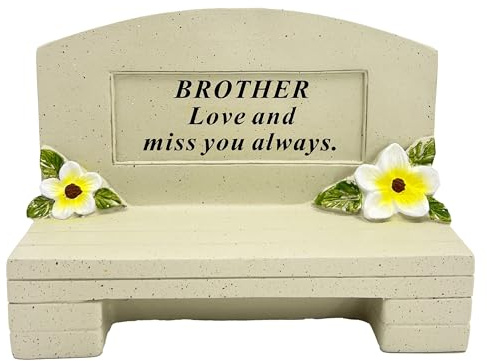 Angraves Special Brother Graveside Memorial Bench Grave Plaque Ornament Decoration Loved and Missed