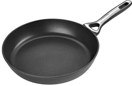 Pyrex Origin+ – Padella con Rivestimento Antiaderente Sano – Compatibile con Tutti i fuochi, tra Cui induzione – Alluminio – Grigio Quarzo – 24 cm, Trasparente