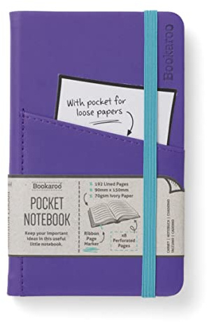 IF Bookaroo Carnet de notes de poche Violet Format A6