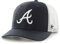 47 MLB Trucker Snapback verstellbare Mütze für Erwachsene, Einheitsgröße, Atlanta Braves – Marineblau, Einheitsgr��e