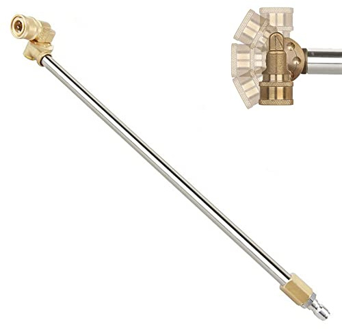 Pressure Washer Extension Wand, 16 Pressure Spray Lance Extension, 180 Degree Rotation, 5 Rotation Angles, 1/4 Inch Quick Connect, 5000 PSI…