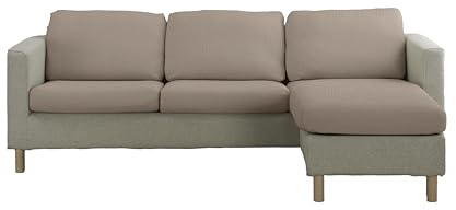 Estoralis Java | Funda Asiento y Respaldo sofá y sillón Bielástica | Tejido Súper Elástico C/ 07 Taupe | Talla S (Entre 50-85 cm x 45-65 cm y 10-20 cm Alto