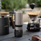 Portable Moulin à Café Manuel Externe Réglable avec Broyeur Conique Contemporain en Céramique de Haute Précision et 5 Réglages de Grossièreté pour Finecafetièrefrançaise, Moka, Pour Over, Espresso