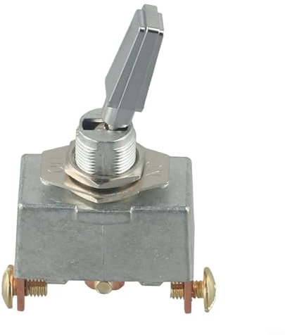 Interruptor de palanca, 12 V 50 A, interruptor basculante de metal grande para coche, yate, interruptor modificado de 3 pines y 3 velocidades ON-OFF-ON, adecuado para vehículos pesados