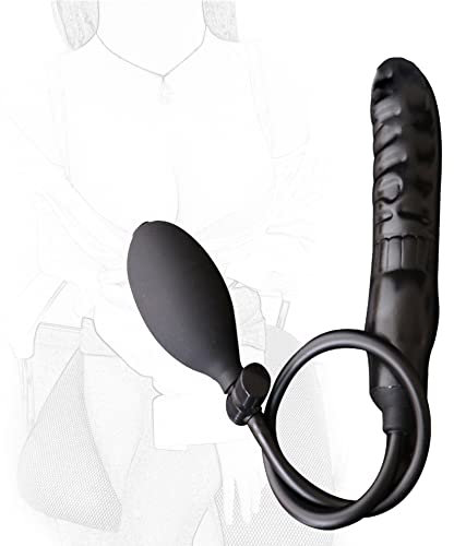 TRQOYTU Dildo Gonfiabile Con Pompa, In Silicone, Per Il Culo, Massaggiatore Per La Prostata Maschile, BDSM, Enorme Plug Anale, Dilatazione, Masturbatore Anale Espandibile, Giocattolo Sessuale
