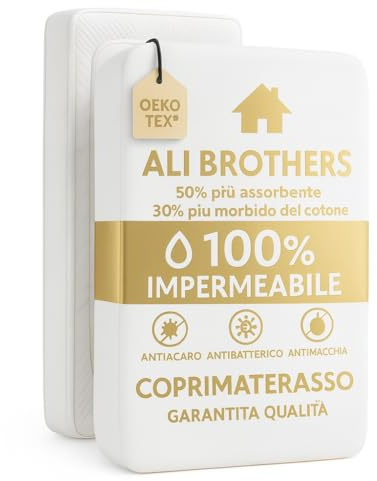 Coprimaterasso Impermeabile – Protezione Per Materasso-Traspirante, Antiacaro – Protezione Letto Lavabile, Top in Spugna Morbida, Vestibilità con Angoli Elasticizzati (SINGOLO (90X200+27CM))