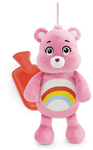 NICI Värmeflaska Glücksbärchis Hurrabärchi, 300 ml, 40 cm, rosa - 62814 | Kärleksfullt utformad, gosig värmande leksak och söt present till familj och vänner, värmepåse
