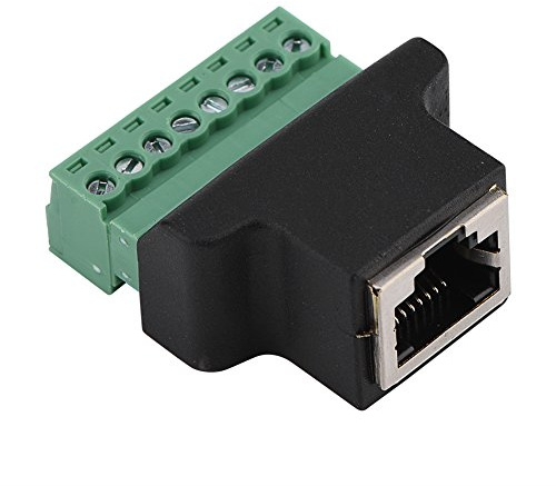 DVR Ethernet- RJ45, ASHATA RJ45- honkontakt till 8-stifts skruvterminalkontakt