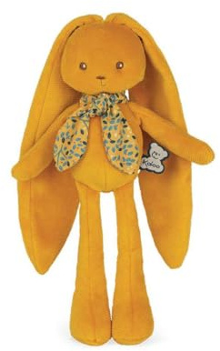 KALOO - Lapinoo - Doudou Coniglio - Peluche in Jersey e Maglia per Neonati - 25 cm - Colore Ocra - Materiali Molto Morbidi - Confezione Regalo - dalla Nascita, K972202