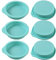 Newk Silikon-Kuchenformen, 6 Packungen Antihaft-Silikonform zum Backen, Kuchen-, Muffin- und Harzuntersetzer – 4 Zoll