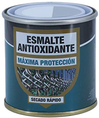 H HANSEL HOME Esmalte Antioxidante Plata, Máxima Protección y Decoración de Superficies de Acero, Hierro, Secado Rápido (Plata, 125 ml)