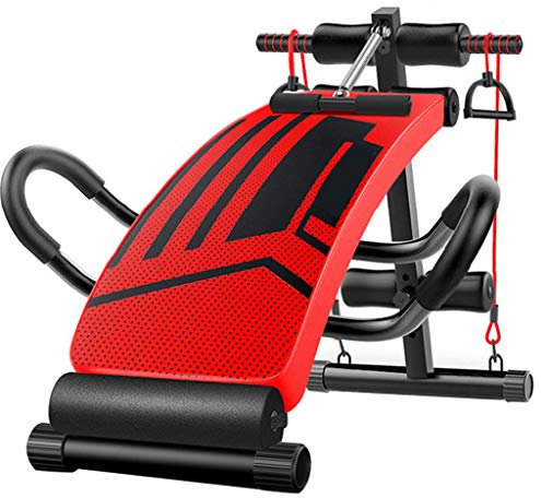 QIEANY Hoist Fitness Rückenbrett Sit-Up-Bank Hanteln Liegestütze Kraft-Bauch-Training für Indoor-Sportaktivitäten Frauen-Trainingsgeräte-Set