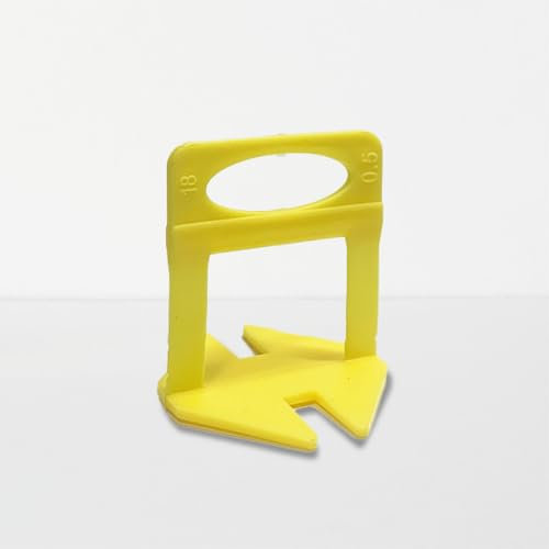 NIVELPRO Clips niveladores de azulejos de 0,5mm, Pack de 250uds, Espaciadores de azulejos, Sistema de nivelación de azulejos (Clips 0,5mm, 250 uds)