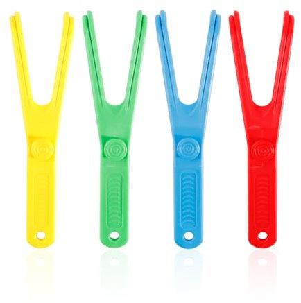 4 Pièces En Forme De Soie Dentaire En Y, Mini-Carrefour Créatives, Support De Fil En Plastique Simple, Porte-Pieds Réutilisable, Nettoyeur De Dents Oral.