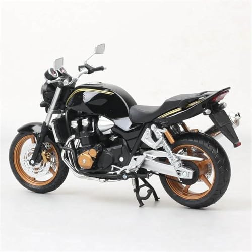1/12 Gjuten motorcykelmodell i legering, hobbyleksak, present, terrängkörning För Honda CB1300Sf(Black- Silver)