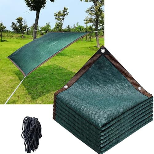 Genérico Malla Sombra, Red de Sombra Tela de Sombra con Ojales, protección UV 90% Malla Sombreadora,7 9 11 13 15m Tela Resistente para pérgola, Patio, Plantas, Toldo Vela de Sombra(3x3.0m)
