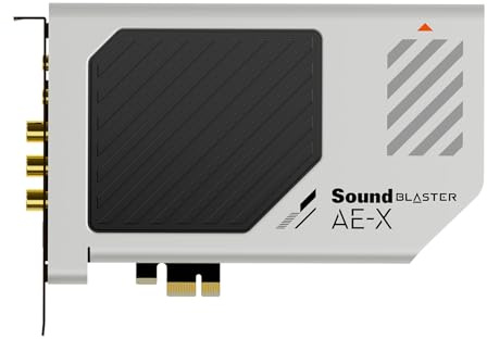 Creative Sound Blaster AE-X Hi-Res PCIe Sound Card for PC | Hi-Res, PCIe Sound Card, 32-bit/384kHz, Hi-Res Audio, PC Audio, Desktop App Support