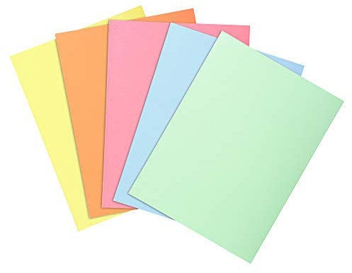 Exacompta 850300E 30er Pack Aktenteckel SUPER. Aus extra starkem Karton für DIN A4 in Pastellfarben PEFC™ zertifiziert farbig sortiert Hefter ideal für das Büro und Schule und die mobile Organisation