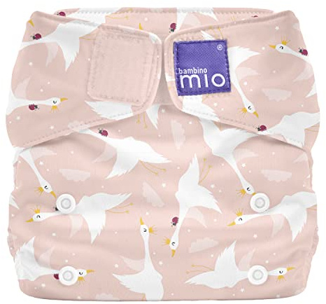 Bambino Mio Miosolo Classic – PIUME IN VOLO, pannolino di stoffa lavabile tutto in uno, taglia unica, assorbente riutilizzabile per neonati