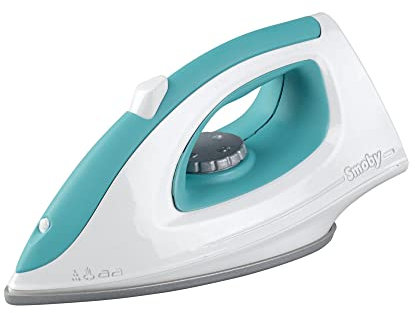 Smoby Toys - Kinder Bügeleisen (türkis-weiß) - Spielzeug-Bügeleisen zum Spielen für Kinder ab 3 Jahren