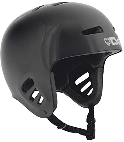 TSG Dawn Skate Helmet, Black, Skateboarding, Rollerblading, Onewheeling, E-Skateboarding, Longboarding, Hardshell, Comfort Padding, Ventilated, Tuned Fit, Full Cut Design, Safety Rated, Swiss Design