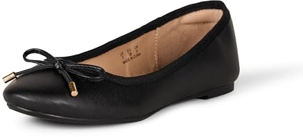Amazon Essentials Ballerines Billie Femme, Noir, 39 EU
