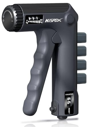 Hand Grip Strengthener, Adjustable Resistance 22-132Lbs (10-60kg), Grip Strength Trainer, Non-Slip Gripper Forearm Strengthener for Musicians, Athletes