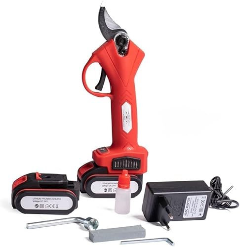 21 SHOP® FORBICE DA POTATURA DOPPIA BATTERIA 21V O 48VF CESOIA DA POTATURA ELETTRICA Troncarami 30 mm Giardinaggio Fai Da Te