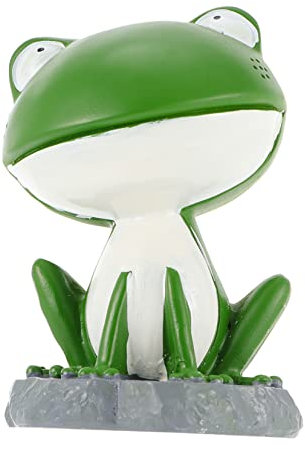 ADOCARN 1stück Cartoon Frog Statue Niedliche Tischdekoration Aus Harz Für Schreibtisch Oder Garten Als Oder Fotorequisite Hochwertige Und Langlebige Froschfigur Für Kreative Deko-Ideen