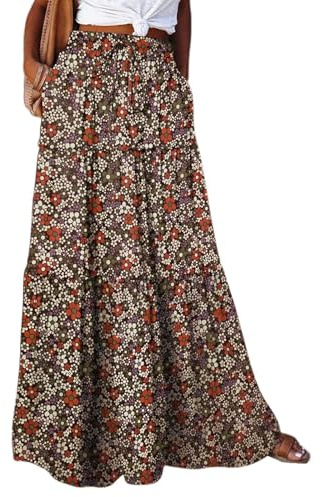 Jupe Longue Femme ete Jupon Boheme Plage 2025 Chic et Elegant Trapeze Jupe Boheme