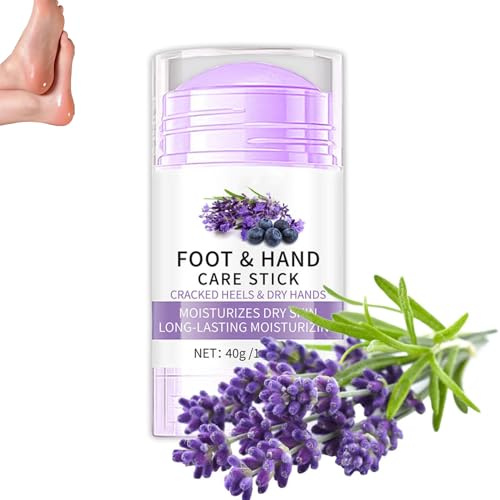 Crème pour les pieds à la lavande - Haute teneur en humidité et anti-fissures - Crème hydratante et anti-cracking - Crème pour callosités - Pour soulager la sécheresse et les fissures