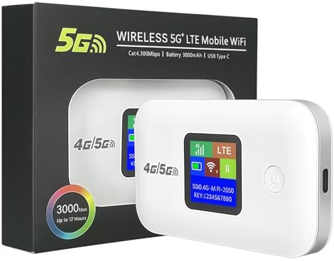 4G/5G LTE WiFi Router,Portable 4G/5G Wifi Travel Router with SIM Card Slot,150Mbps Speed Internet Up to 10 Users