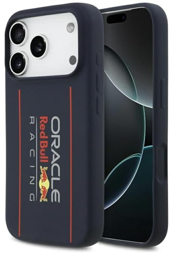 CG MOBILE Red Bull Silikonlogo Übergroß Vertikal kompatibel mit MagSafe-Hülle für iPhone 17 Pro (Marineblau)