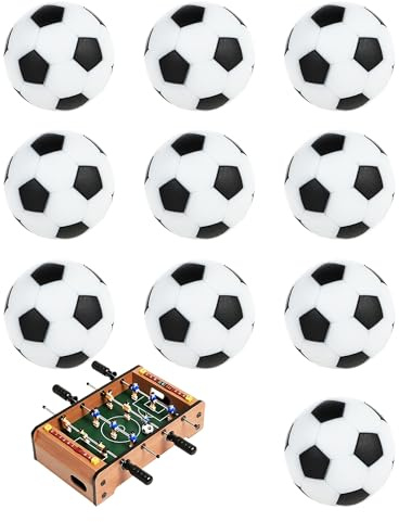10 Balles de Babyfoot – Balle de Babyfoot 32 mm de Rechange pour Babyfoot Enfant & Babyfoot Adulte, Accessoires pour Mini Babyfoot et Jeux d’Entraînement