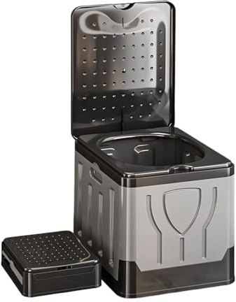 Camping Toalett Hopfällbar med Lock