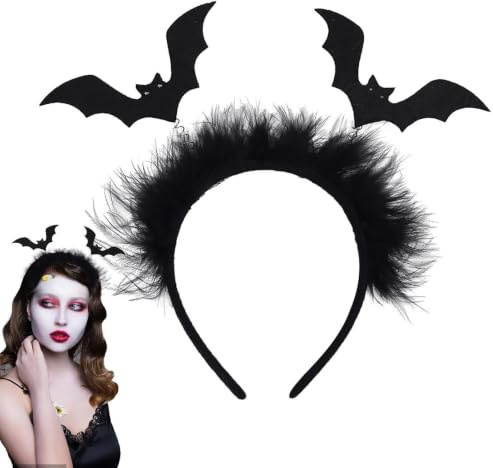 Fladdermuspannband för barn Skrämmande Huvudprydnad | Håraccessoarer Med Fladdermus Passar För Kostym, Scenframträdande, Maskerad, Cosplay, Fest, Högtid, Karneval, Firande Och
