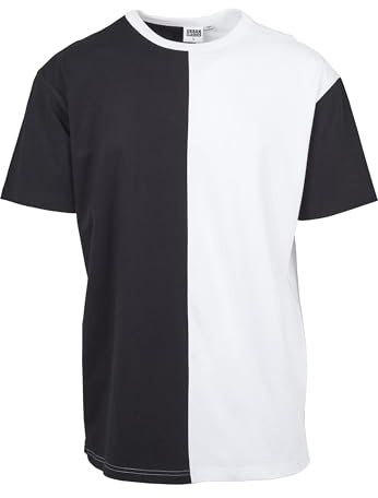 Urban Classics Homme Tb2056-oversize Harlequin Tee T-Shirt, Noir/Blanc, M Grande Taille EU