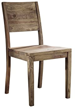 MASSIVMOEBEL24.DE Sheesham - Sedia in legno massello di palissandro, 45 x 45 x 90 cm, set da 2 pezzi