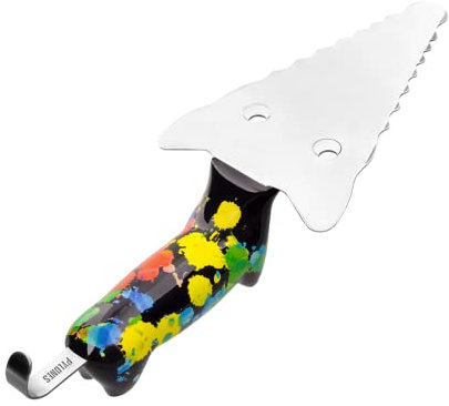 Pylones, Pelle à Tarte/gâteau - Filou Palette Noir- Acier Inoxydable, ABS- 26x9cm