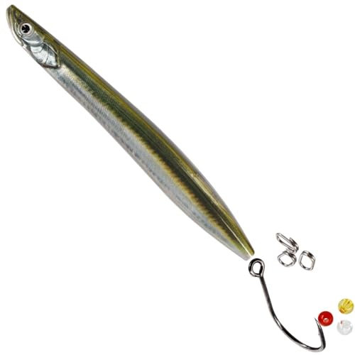 Westin Sandy Inline 14 g 18 g 24 g Meerforellenköder Durchlaufköder Größe 24g/12cm, Farbe Real Sandeel